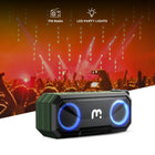MyBat - Enceinte d'extérieur sans fil, portable, robuste et étanche - Vert armée-Fonction de batterie externe : Port USB intégré fournissant 5W pour recharger d’autres appareils.
