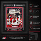 Frameworth - Nikolaj Ehlers 16 po H x 20 po l Cadre signature réplique Carolina Hurricanes Champions de la Coupe Stanley 2026 - Sous licence officielle LNH/AJLNH-8