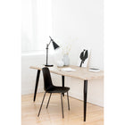 Bureau Live Edge Gry Mattr - Chêne Blanc-Conception unique incurvée avec une finition texturée du grain du bois (placage de chêne)