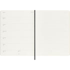Moleskine - 2025 Agenda hebdomadaire extra large à couverture souple - 7.5" x 10" - Noir-Papier Sans Acide Couleur Ivoire 70 G/M2