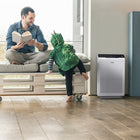 Winix - C535 Purificateur d'air True HEPA à 3 étapes avec technologie PlasmaWave-Capteurs intelligents + mode automatique : le capteur de qualité de l’air intégré mesure et ajuste la vitesse du ventilateur en temps réel.