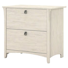 Bush Furniture - Classeur latéral Salinas - blanc antique (SAF132AW-03)-Stratifié sur bois composite