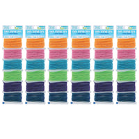 Clubhouse Crafts - Cordon élastique épais scintillant, 6 couleurs, 18 mètres, 6 paquets-Parfait pour enfiler des perles et ajouter aux étiquettes