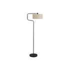 Monarch Specialties - Luminaire - 61 po H Lampadaire - Métal Noir - Abat-Jour Beige - Contemporain - Moderne-Cet élégant lampadaire de 61 pouces de haut, doté d'une élégante base ronde en métal noir et d'un bras contemporain en forme de C, surmonté d'un élégant abat-jour en tissu beige mélangé à du lin, est la pièce d'accentuation décorative parfaite pour illuminer un salon, une chambre ou un bureau moderne