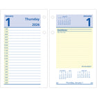 AT-A-GLANCE - Recharge de calendrier de bureau hebdomadaire QuickNotes 2026 2 pages/jour - 6 po H x 3 1/2 po l - anglais-12 mois à onglet : janvier 2026 à decembre 2026