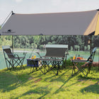 Outsunny - Ensemble de table et chaises de camping portable 4 pièces-Porte-gobelets en filet intégrés pour un rangement pratique des boissons  