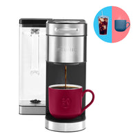 Keurig K-Supreme Plus - Cafetière une tasse à la fois pour capsule K-Cup  avec et technologie MultiJet et acier inoxydable - Argent-Technologie MULTIJET : Permet d’extraire davantage le goût riche et tous les arômes du café à chaque infusion (par rapport à la cafetière chef de file Keurig K-Classic avec une capsule K-Cup de café The Original Donut Shop)