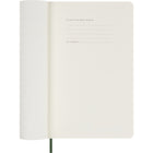 Moleskine - 2025 Agenda hebdomadaire à grande couverture souple - 5" x 8.25" - Vert myrte-Angles Arrondis, Fermeture À Élastique Et Ruban Marque-Page Assorti
