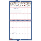 MotherWord - Calendrier mural mensuel 2025-2026 à onglets - 11 po H x 12 po l - français-Le papier amélioré résiste aux taches d'encre