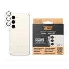 PanzerGlass - Protecteur d'objectif d'appareil photo pour Samsung Galaxy S24 - Noir-Résistant aux chocs et aux rayures