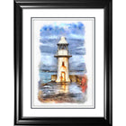 Lighthouse - Impression encadree - 28" x 36"-Impression d'art de haute qualité avec passe-partout et encadrement professionnel
