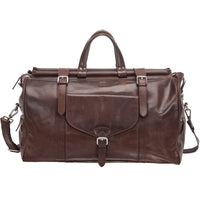 Mancini - Sac de voyage Buffalo - 20.5po x 13po x 15.5po - Brun-Grand compartiment zippé