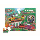 Crocodile Creek - Casse-tête de sol Tous à bord, 36 pièces-Ces puzzles de sol sont non seulement de taille importante, mais présentent également de belles illustrations colorées et complexes. Un emballage amélioré guide maman dans son achat avec la taille, l'âge et le nombre de pièces clairement indiqués