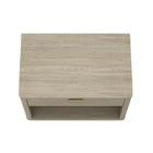 Manhattan Comfort - Ensemble de 2 tables de chevet modernes Evelyn 32" à 1 tiroir - Naturel-20 po L x 32 po l x 24 po H
