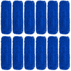 Gritt Commercial - Tête de vadrouille à poussière en microfibre bouclée - 36 po x 5 po - Bleu - Paquet de 12-La tête de vadrouille en microfibre assure un nettoyage efficace