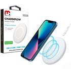 MyBat - Tapis de chargement sans fil Pro 15 watts, Blanc-Compatible avec tous les téléphones et écouteurs à chargement sans fil