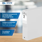 Davis Group Super économie, Reliure à anneaux ronds 2 po, paquet de 6 – Blanc-Anneau Rond, Non-Verrouillage