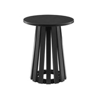 Manhattan Comfort - Layla Table d’appoint moderne 17,7 po - Noir-Ensemble de tables d’appoint modernes pour salon