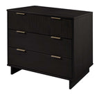 Manhattan Comfort - Granville commode moderne 37,8" - noir-Recommandé pour un téléviseur jusqu'à 35 pouces