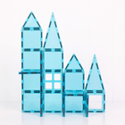 Connetix - Ensemble Caritatif Sarcelle, Contenant 20 Pièces-Combiné à des aimants puissants, Connetix permet aux enfants de construire plus grand et d'élargir les possibilités du jeu de construction