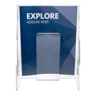Deflecto - Présentoir mural pour magazines Stand-Tall - 1 compartiment - Format magazine - transparent-8