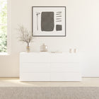 Nexera - Commode James Nexera James à 6 Tiroirs-Construit à partir de panneaux de particules et de MDF certifiés CARB II/FSC. 