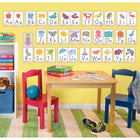 TREND enterprises - Ensemble tableau d'apprentissage de cartes de l'alphabet Bonne nature - Paquet de 32-L'emballage se referme pour un rangement facile