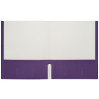 Staples - Porte-document à deux pochettes - format lettre - violet-Peut contenir jusqu'à 100 feuilles de papier de format lettre (50 par pochette)