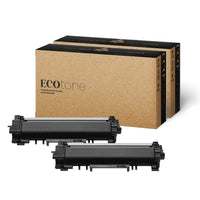 Ecotone - Toner remanufacturé Brother TN760 - Haut rendement - Noir - Pack de 2-Couleur : Noir 