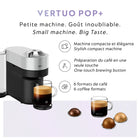 Nespresso - Machine à Café et Espresso Vertuo Pop+ Deluxe par De’Longhi - Argent-Durabilité : les capsules Nespresso sont recyclables. Toutes les capsules en aluminium collectées par Nespresso sont recyclées