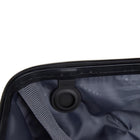 Bugatti - Valise de cabine à coque rigide 21.50 po de la collection Alexandria - Marine-Doublure intérieure avec panneau de séparation, poche en filet et sangle de serrage