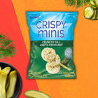 Quaker - Crispy Minis Saveur Aneth Croquant Galettes de Riz Brun - 33g - Paquet de 32-Soufflees, jamals frites