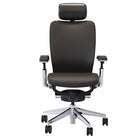 Nightingale - Fauteuil de travail à dossier moyen IC2 avec appui-tête réglable - Noir-Mécanisme d'inclinaison synchrone du genou à dégagement lent avec double levier, réglage intégré de la coulisse du siège, réglage pneumatique de l'inclinaison et de l'inclinaison, verrouillage de l'inclinaison infinie, réglage pneumatique de la hauteur et contrôle de la tension avant