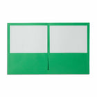 Staples - Portfolio à deux pochettes - vert - paquet de 10-Porte-cartes professionnelles dans la pochette avant  