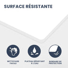 MotionGrey - Bureau debout électrique réglable Ergo2 Pro avec réglages de mémoire - 55 po x 28 po, plateau blanc, cadre blanc-7