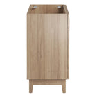 Modway - Miles 36" Armoire de toilette de salle de bain (lavabo non inclus) - Chêne-Bassin d’évier non inclus