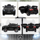 Aosom - Voiture électrique pour enfants 12v, mercedes benz amg glc63s coupe - noir-Double moteur 12V pour une conduite puissante et une heure de jeu continu après une charge complète 
