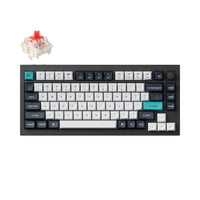 Keychron - Q1 Max RGB Wireless Mechanical Keyboard - Red Switch - 75% Layout with Knob - Carbon Black-Connectivité exceptionnelle : Passez sans effort d'un appareil à l'autre avec la connexion sans fil 2,4 GHz ou Bluetooth 5.1, offrant des temps de réponse rapides et des capacités multitâches sur votre ordinateur, téléphone et tablette.