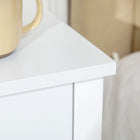 HOMCOM - Table d’appoint - blanc - lot de 2-Matériau : MDF 