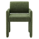 Modway - Daven Tissu Chaise de salle à manger rembourrée in Feuillage-7