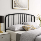 Modway - Nova Métal Tête de lit complète - Noir-Construction en fer revêtu de poudre