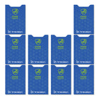Travelon - Étuis pour cartes avec blocage RFID - 3,4 po l x 2,3 po H - Cobalt - Paquet de 10-Protège les cartes de crédit, les cartes de débit et les cartes d’identité contre les dispositifs de piratage numérique