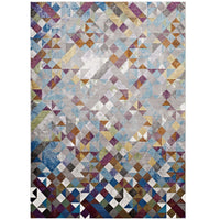 Modway - Lavendula Mosaïque triangulaire Tapis de 5 pi l x 8 pi L - Multicolore-Tapis en mosaïque triangulaire géométrique