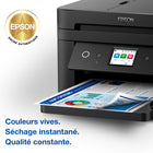 Epson - T222 Cartouche d'encre - Capacité standard - Noir-Textes nets et couleurs brillantes pour des impressions de grande qualité, encre à séchage rapide
