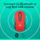 Logitech Signature M650L Souris Sans Fil - Rouge-Boutons de Côtés Programmables: Personnalisez les boutons de côtés de la souris d'ordinateur avec Logitech Options+, sur Windows et macOS. Ajoutez vos raccourcis favoris comme copier/coller