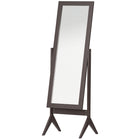 HOMCOM - Miroir pleine longueur free - 18,5 po l x 58,25 po h - brown-Le design simple s'adapte à tous les décors 