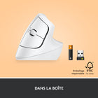 Logitech - Lift Souris Ergonomique Verticale - Blanc-Le logiciel Logi Options+ requis, disponible pour Windows et macOS.