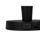 Monarch Specialties - Luminaire - 24 po H Lampe De Table - Port Usb Inclus - Ensemble De 2 - Métal Noir - Abat-Jour Ivoire-7
