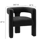 Modway - Kayla Boucle Tapis Fauteuil - Noir-Boucle Sellerie