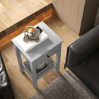 HOMCOM - Table d’appoint - gris - lot de 2-Couleur : Gris 